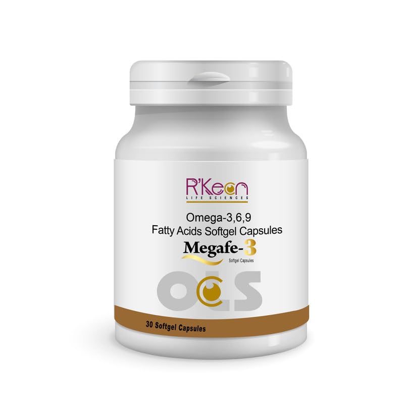 Rkeon Omega 3 Multivitamin Capsule Flax Seed Oil (500MG) | 100% Veg, Fatty Acids | Capsules Supports Muscles & Joints, Heart Health, Brain, Skin & Hair | For Both Men & Women | (Pack of 30 Capsules)-image-20