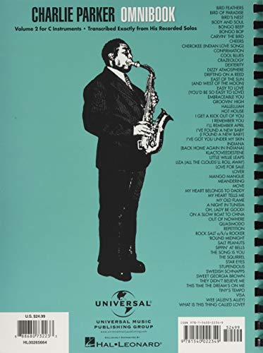 Charlie Parker Omnibook - Volume 2: for C Instruments - Image 2