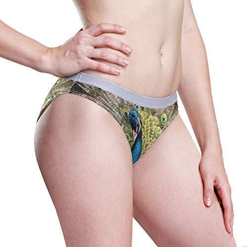 Preisvergleich Produktbild FAJRO Animal Beauty Peacock Damen Unterhose, niedrig, Spandex Gr. Medium, 1