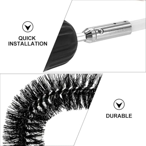 Kit brosse de cheminée flexible avec 9 tiges pour perceuse