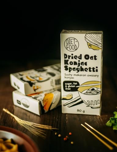 Getrocknete Shirataki Konjac Spaghetti 80 g – Kalorienarme, glutenfreie Pasta – Ideal für Diät & Low Carb Ernährung