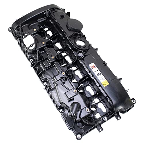 Image of TRQ Engine Valve Cover Assembly for BMW 2 3 4 5 6 7 Series 3.0L Turbo