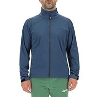 JEEP O102715-Q021 GIACCA J LIGHT SOFTSHELL CON TASCHE ZIP J23S Uomo Canvas Blue S