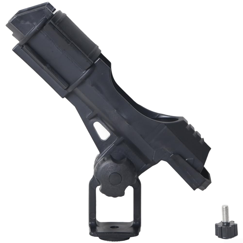 QuivyLivy Inflatable Boat Fishing Rod Holder for Kayak, Adjustable Directional Support with Rotating Lock, ABS and Aluminum Alloy Mount Bracket Accessory(A)