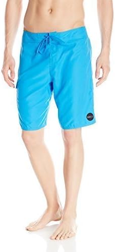 Men's 21 Inch Outseam Ultrasuede Swim Boardshort, Blue, 29, Blue