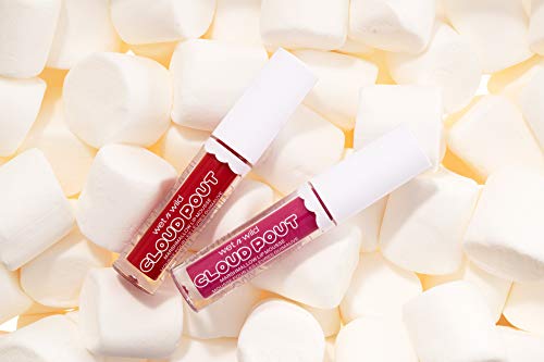 Wet N Wild Lip Cream Cloud Pout W/Marshmallow, Dark Red I'm On Cloud Wine | Argan Oil | Vitamin E #TOP5