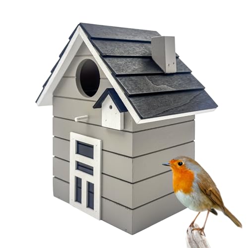 Seaside No.64 - Vogelhaus/Nistkasten für kleine Singvögel wie Meisen, Sperling und Fink - Indoor als Dekoration & Outdoor als Nistplatz in vielen...