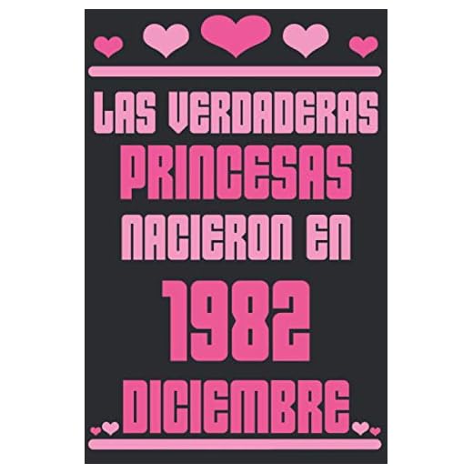 Las Verdaderas Princesas Nacieron en 1982 Diciembre: Regalo de cumpleaños de 38 años para mujeres cuaderno forrado cuaderno de cumpleaños regalo de, ... niñas, tía, novia , 6 * 9 pulgadas 120 pagina