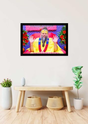 Braj Art Gallery Paper Shri Hit Premanand Ji Maharaj Large Photo Print, Size 36X24 Inches