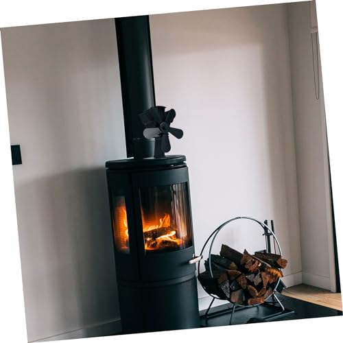 Ventilateur de poêle Hemobllo pour maison chauffée et cheminée chaleureuse