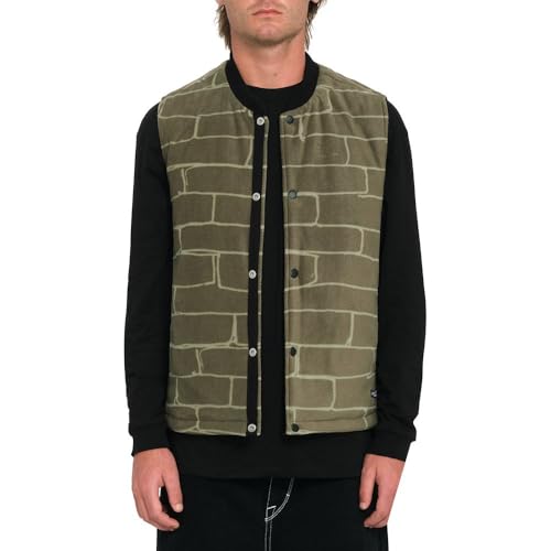 Veste sans manches Bowered Vest Volcom Wintermoss pour homme en taille S vert - 5