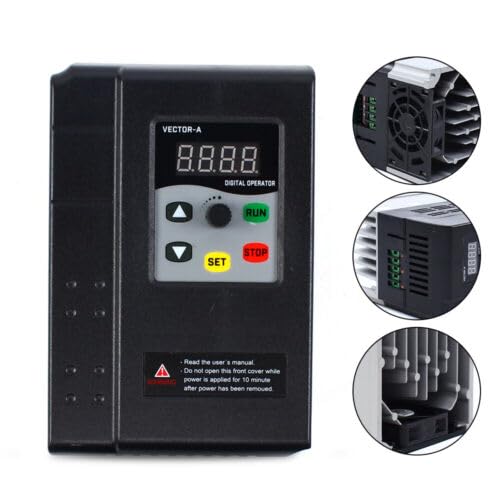Convertidor de frecuencia variable VDF 1/3 fase, 220 V, 380 V, inversor de frecuencia variable, frecuencia variable, motor (380 V, 1,5 kw)