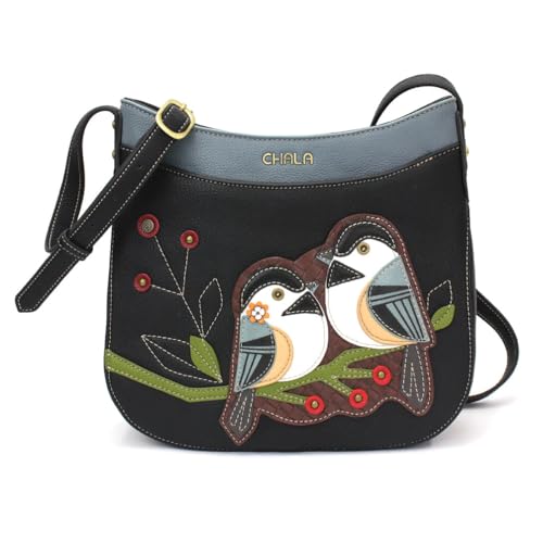 Chala Chickadee Faux Leather Crescent Crossbody Bag