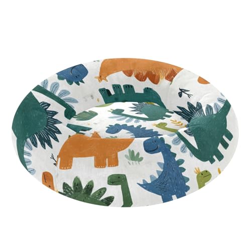 Coussin pour chat amovible lavable vert dinosaure de très petite taille M - 2