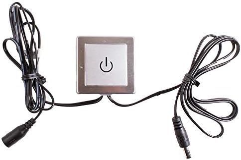 LEDUPDATES Inline Touch Switch, Dimmer, on/Off Switch, Touch Control Dim Switch for LED Light Strip Module Showcase Light add on to 12v 24v Power Supply
