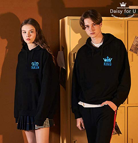 Daisy for U Ensemble Couple, Sweat à Capuche King Queen Pull 1 pièce - Image 3