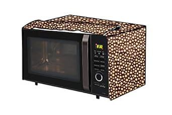 The Furnishing Tree Microwave Oven Cover for Borosil Prima 19 Liter 1300 Watt Convection Oven Toaster Griller (OTG) Polka dot Pattern Brown