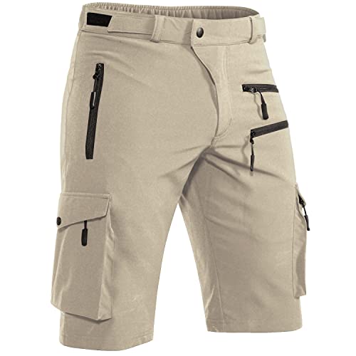 Men's Quick Dry Cargo Shorts for Cycling and Hiking