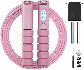 OVICX Jump Rope Digital Weighted Handle Speed Skipping Rope