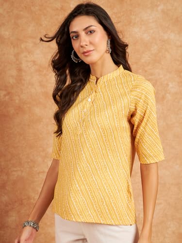Image of Modeve Women Cotton Top for Summer