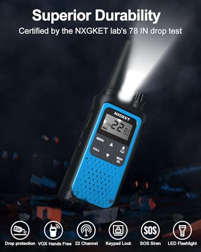 Nxgket Walkie Talkies Long Rang For Adults Noaa Weather Alerts Scan thumb #1