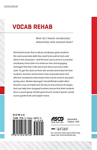 Vocab Rehab: How Do I Teach Vocabulary Effectively With Limited Time? (Ascd Arias) #TOP13