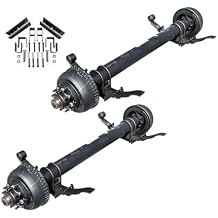 The Trailer Parts Outlet 10,000 lb Dexter Tandem Axle Kit with Suspension - Sprung - 20K Capacity, 74" Hubface 46" Spring Center