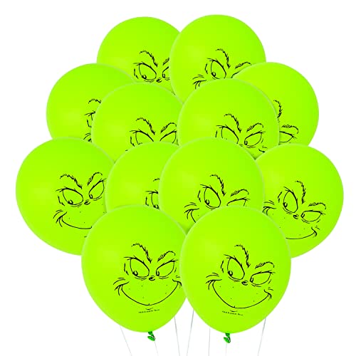 Dr. Seuss The Grinch Latex Balloons - 12 Pieces