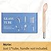 High Frequency Tongue Glass Tube Replacement for TUMAKOU High Frequency Facial Wand - Orange Accessory (Tongue Tube)
