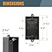 POWERTEC 71008 110/220V Single Phase On/Off Switch, 3HP, fits for Power Tools w/Deep Switch Box and Hardware Set
