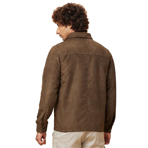 Image of Being Human Green Regular Fit Men's Jacket Clothing
