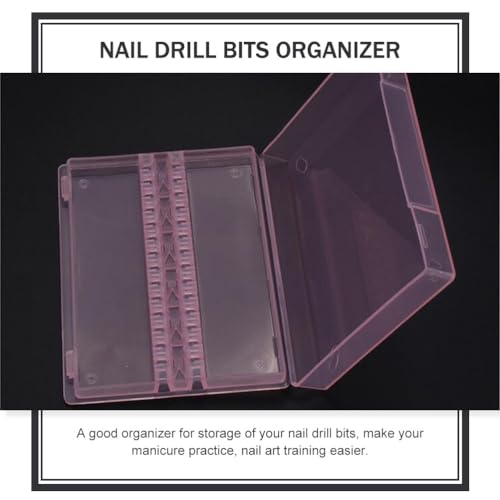 Caja organizadora para brocas de manicure 14 agujeros miniatura 3