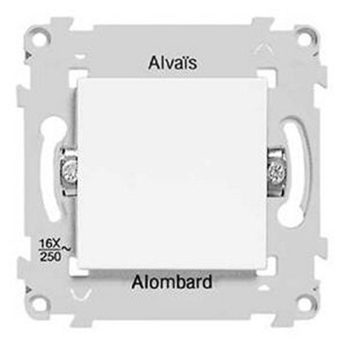Bouton poussoir Schneider Alvais blanc 10A 250V à fermeture sans plaque