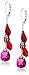 Sterling Silver Swarovski Elements Multi-Teardrop Earrings