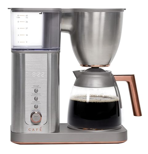 Café Specialty Drip Coffee Maker | 10-Cup Glass Carafe | WiFi Enabled Voice-to-Brew Technology |...