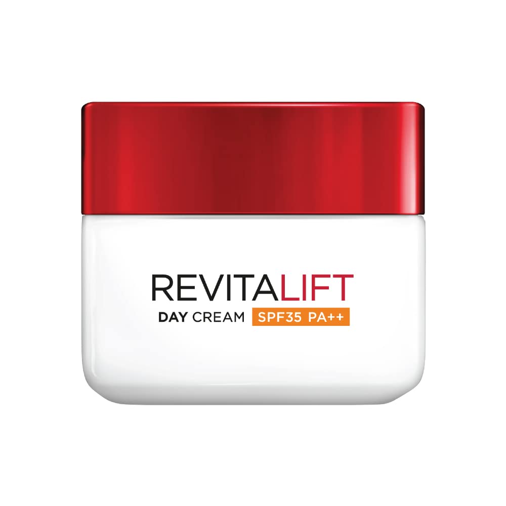 L’Oreal Paris Day Cream, SPF 35 Pa++, Anti-Wrinkle and Radiance, Boosts Skin Elasticity, With Centella Asiatica,Revitalift, 50ml L’Oreal Paris Day Cream, SPF 35 Pa++, Anti-Wrinkle and Radiance, Boosts Skin Elasticity, With Centella Asiatica,Revitalift, 50ml