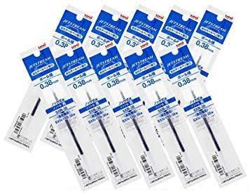 Uni-ball Jetstream Fine Point Roller Ball Pens Refills for Standard Pen Type -0.38mm-blue Ink-value Set of 10 (With Our Shop Original Product Description)