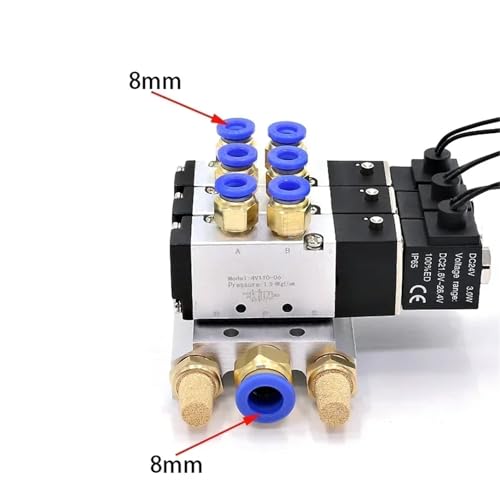 Electrovanne pour automatisation industrielle manifold 3 stations 4V110-06 - 3