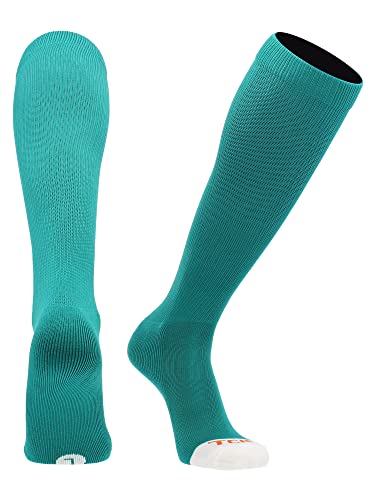 MadSportsStuff Pro Line Over the Calf Baseball Socks (Teal Medium)