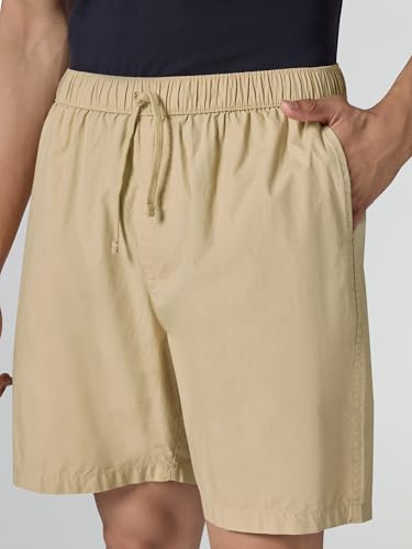 Image of XYXX Zen Solid Shorts for Men with Side Pockets and Drawstring |Relaxed Fit Shorts