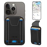 Miroddi for MagSafe Wallet, Works with Apple Find My, Stronger Magnetic Phone Wallet Tracker for iPhone 16/15/14/13/12 Series, Magnetic Card Holder with Privacy Flap, RFID Blocking, Fit 7 Cards, Black