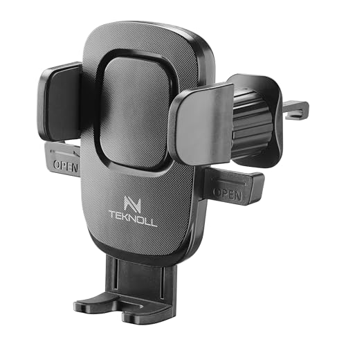 TEKNOLL Support Voiture pour Grille d’aération avec Fixation Universelle – Compatible avec Les Smartphones, Installation Facile, Rotation à 360°,...