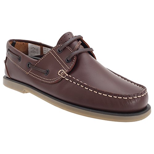 DEK Bootsschuhe Jungen, Braun / Nubukleder, 42 1/3 EU