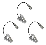Carson FlexNeck Ultra Bright, Fully Adjustable LED Reading Lights for Books, Magazines, E-Readers, Tablets, Kindles, Nooks, Crafts and Hobbies - Set of 3 (FL-55MU)