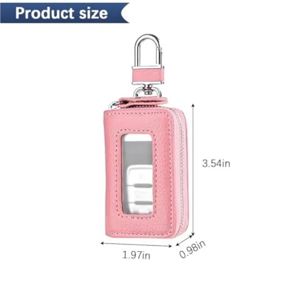 Funda Protectora para Llave de Coche A+, con Metal Rosa Funda metálica para Llavero de Coche
