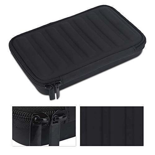 PU Leather Black Harmonica Zippered Carrying Case Storage Bag for 7 Harmonicas, Default - Image 3