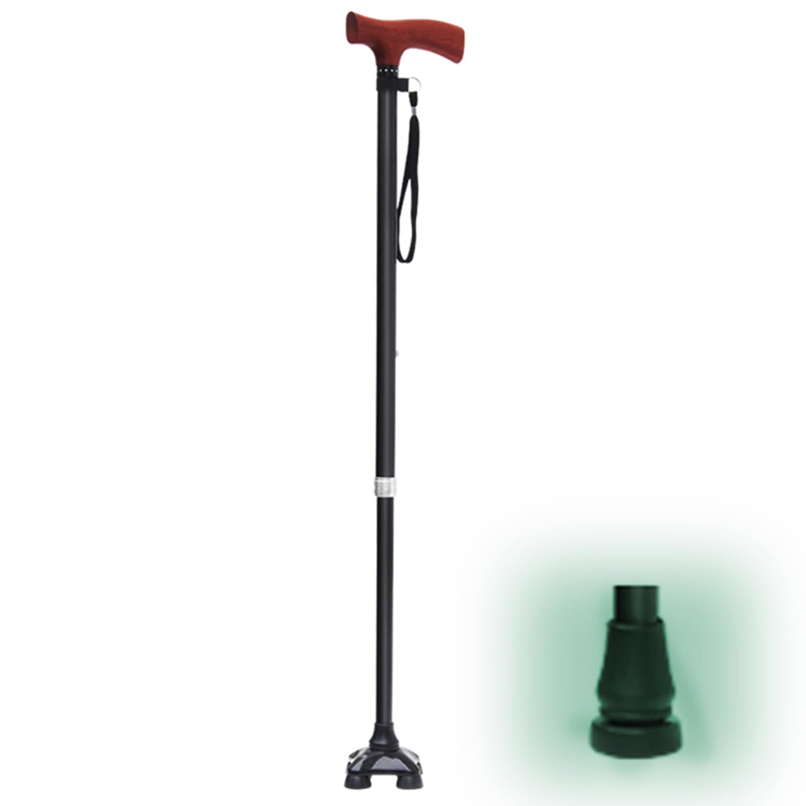 Amazon.co.jp: 伸縮式 松葉杖 4点支持杖 ロフストランドクラッチ 4つの