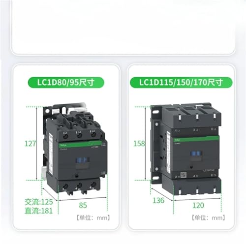 Contacteur électrique LC1D50A commande de puissance triphasée 48V