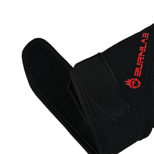Image of BURNLAB Flex Wirst Support Gym Gloves for Men and Women - Ideal for Weightlifting, Cycling, Crossfit, Offers Good Grip and Soft Padding (Black & Red, L)