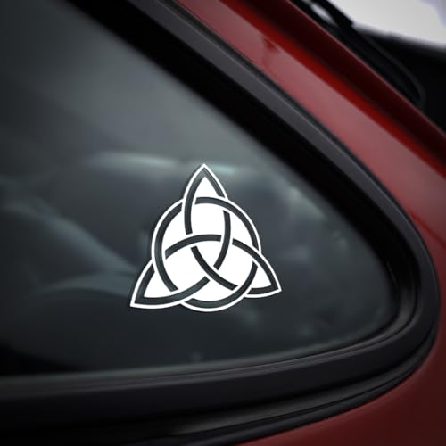 Image of Pagan Triquetra Celtic Trinity Knot Decal Sticker Wicca Norse Vinyl
